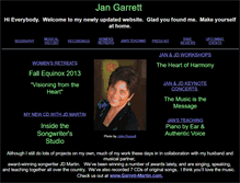 Tablet Screenshot of jangarrett.com
